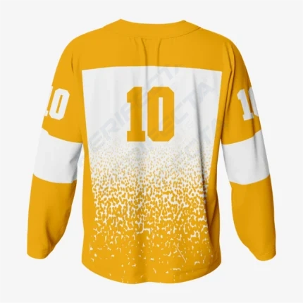 Alternative view of Gold Custom Ice Hockey Jersey – Team Wear