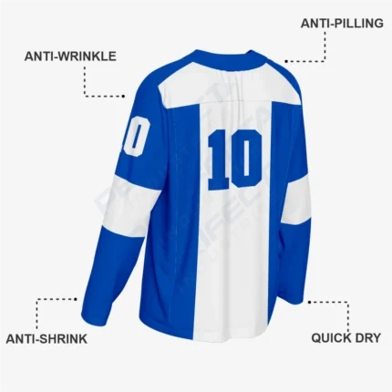 Blue Custom Ice Hockey Jersey – Team Wear - Image 3