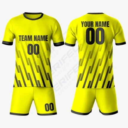 Alternative view of Classic Yellow-Black Soccer Outfit for Teams