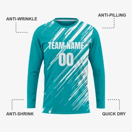 Professional Soccer Goal-Keeper Jersey in Dark Cyan - Image 4
