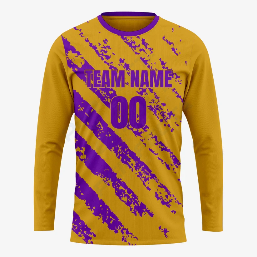 Premium Goalkeeper Jersey in Gold and Purple