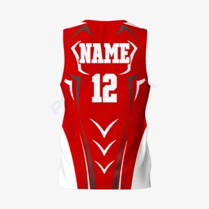 Alternative view of Custom Men's Red Lacrosse Pinnie