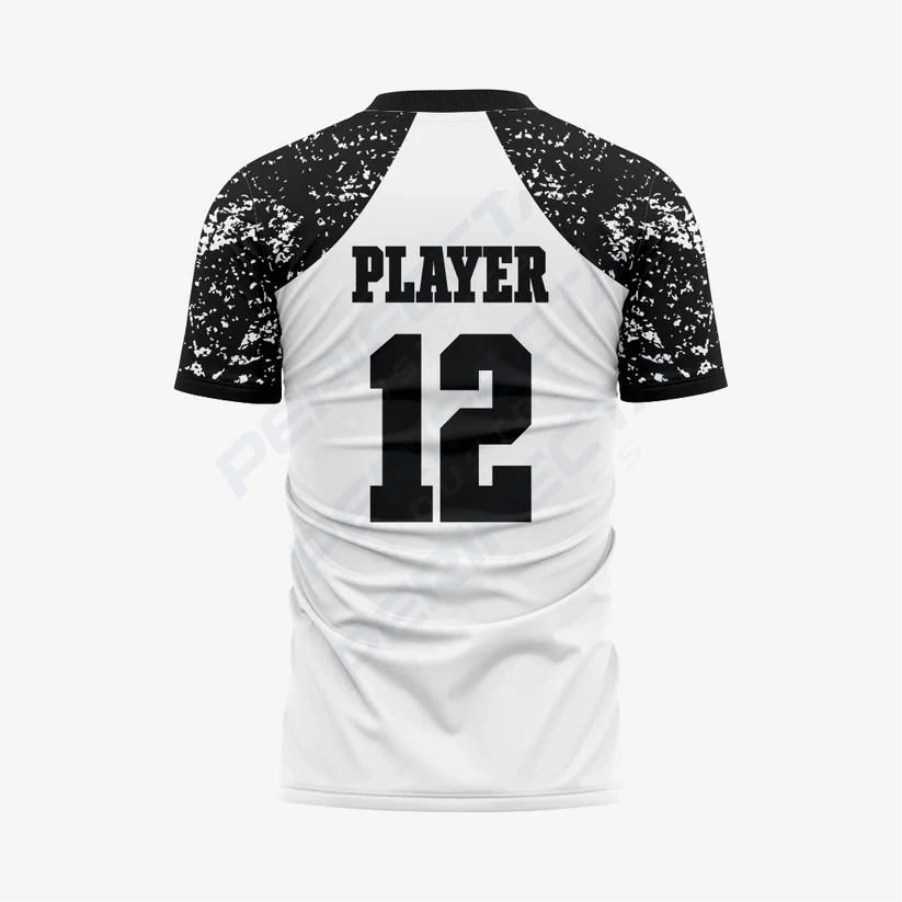 Custom White/Black Football Fan Jersey for Men & Women - Image 2