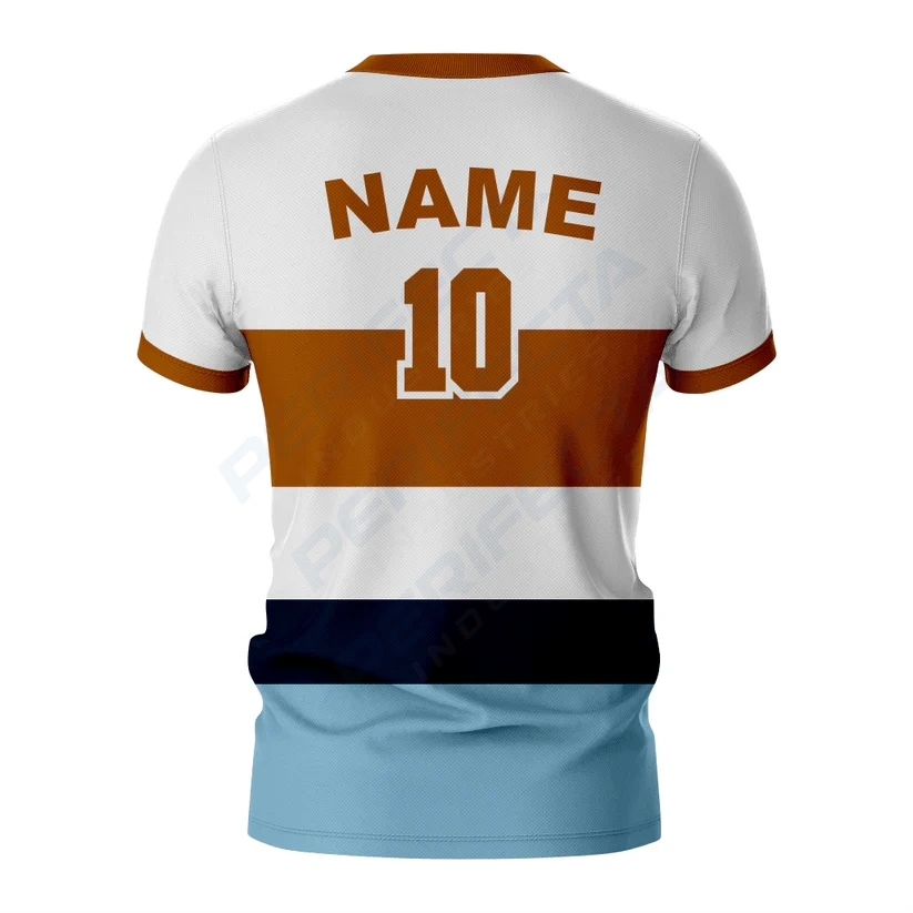 Multicolor Baseball V Neck Jersey - Image 2