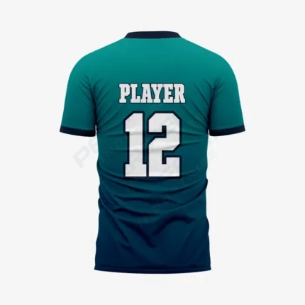 Alternative view of Personalized Bondi Blue Football Fan Jersey for Men & Women
