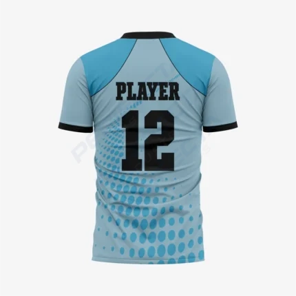 Alternative view of Custom Bondi Blue Football Fan Jersey for Men & Women