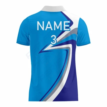 Alternative view of Basketball Polo Shirt in Blue RSBPS-002