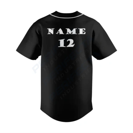 Alternative view of Custom full button baseball jersey Art No.80