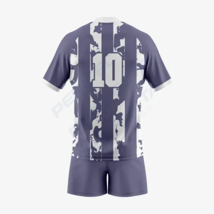 Alternative view of Personalized Rugby Jersey & Shorts Set in Davy Grey