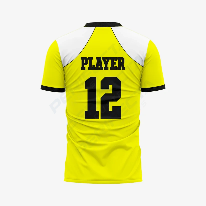 Custom Football Fan Jersey - Yellow - Image 2