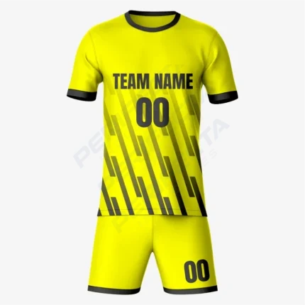 Classic Yellow-Black Soccer Outfit for Teams