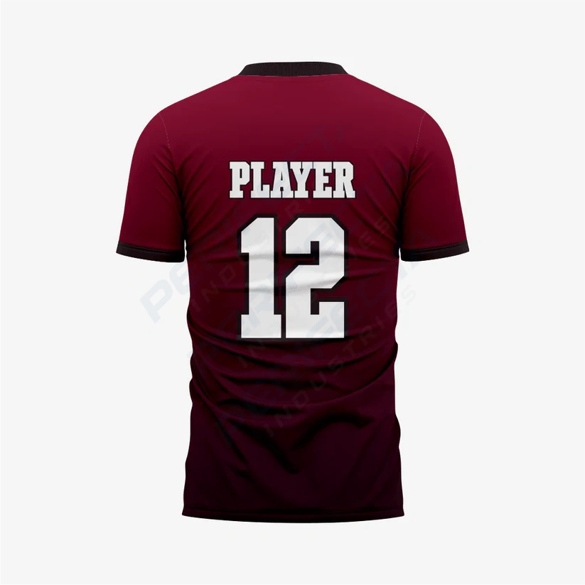 Personalized Maroon Football Fan Jersey for Men & Women - Image 2