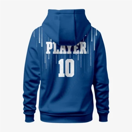 Alternative view of Personalized Wrestling Hoodie in Dark Blue