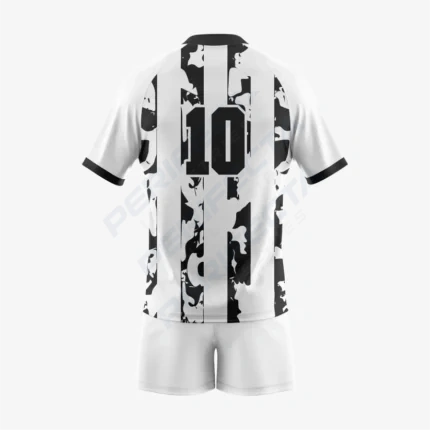 Alternative view of Personalized Rugby Jersey & Shorts Set in White/Black