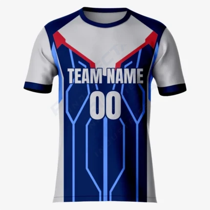 Premium Dark Blue & Grey Soccer Kit - Image 5