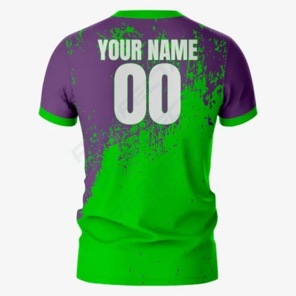 Sleek Kelly Green & Purple Soccer Uniforms for Champions - Image 6