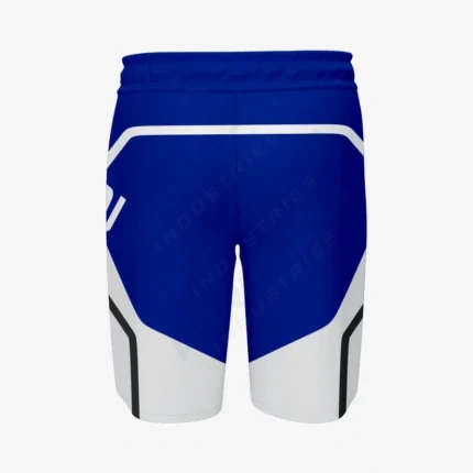 Alternative view of Custom Wrestling Regular Shorts in Blue
