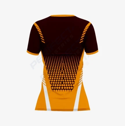 Alternative view of Custom Bronze/Brown Softball V-Neck Jersey for Men/Women