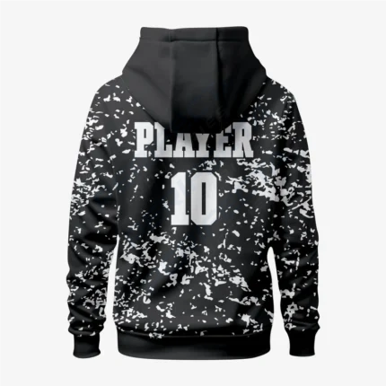 Alternative view of Gray Custom Wrestling Hoodie – Personalized Team Gear
