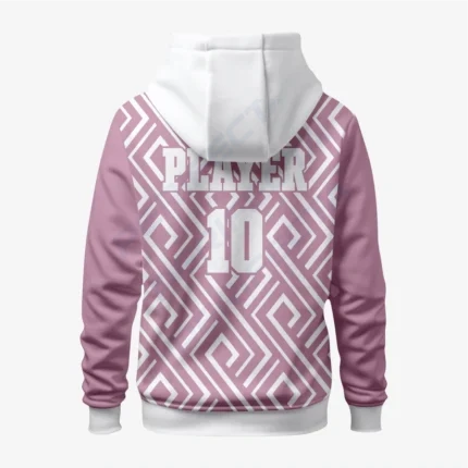 Alternative view of Personalized Wrestling Hoodie in Pastel Purple