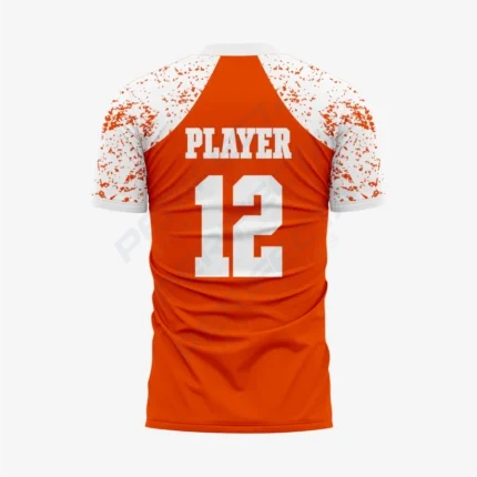 Alternative view of Custom Orange Football Fan Jersey for Men & Women
