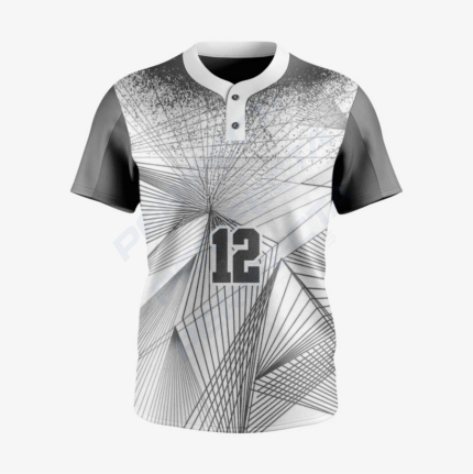 Men/Women Custom Softball 2 Button Uniform in Gray