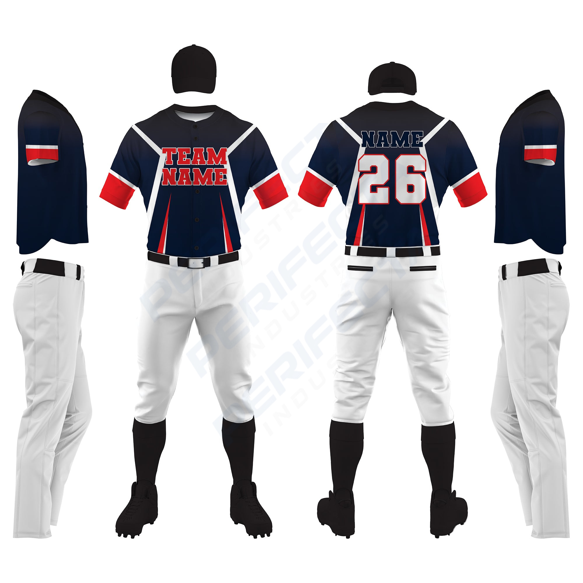 Custom Baseball Uniform Art No.92