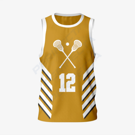Custom Men's Golden Lacrosse Pinnie