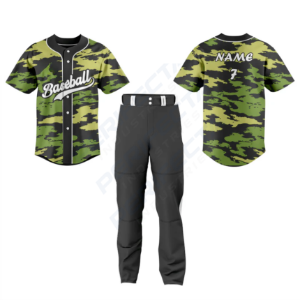 Custom full button baseball jersey Art No.83 - Image 3