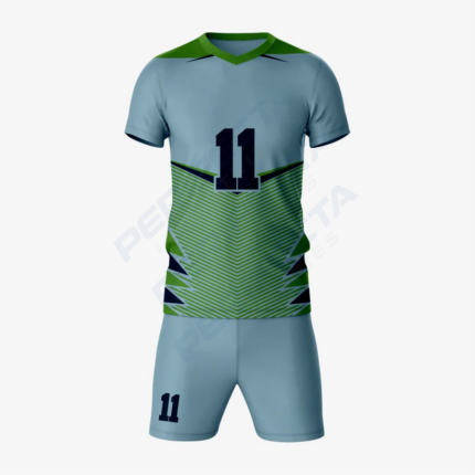 Premium Custom Cadet Grey Volleyball Uniform Set