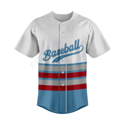 Custom full button baseball jersey Art No.82