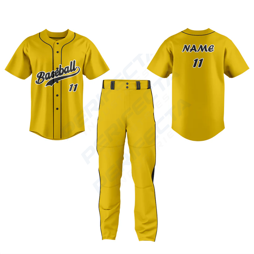 Custom full button baseball jersey Art No.84 - Image 3
