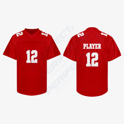 Custom Red Football Practice Jersey – Men & Women