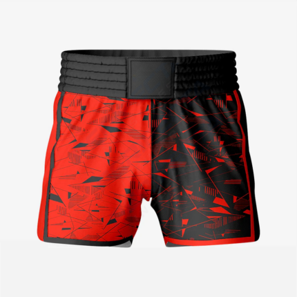 Custom Wrestling Fighting Shorts in Red/Black