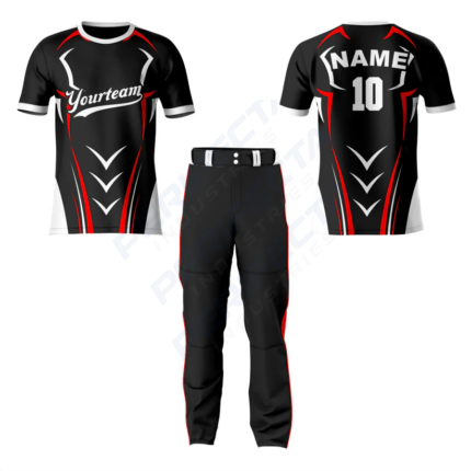 Personalized Black Baseball Crew Neck Jersey - Image 3