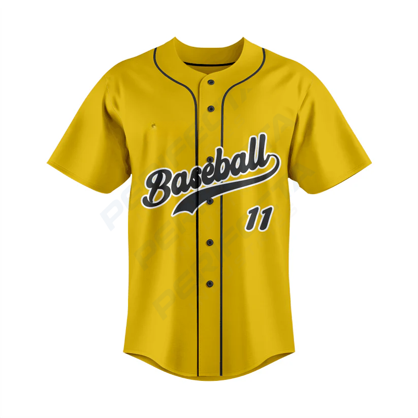 Custom full button baseball jersey Art No.84