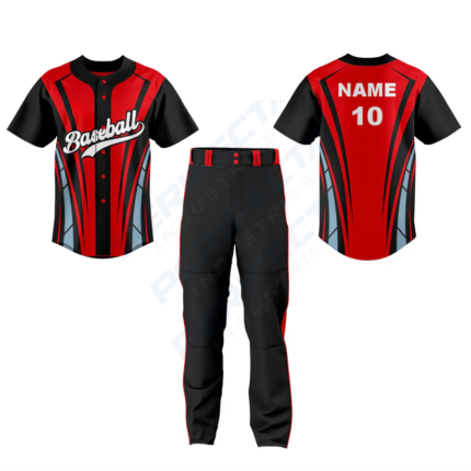 Custom full button baseball jersey Art No.89 - Image 3
