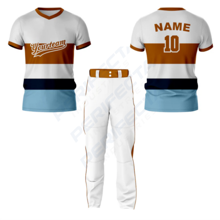 Multicolor Baseball V Neck Jersey - Image 3