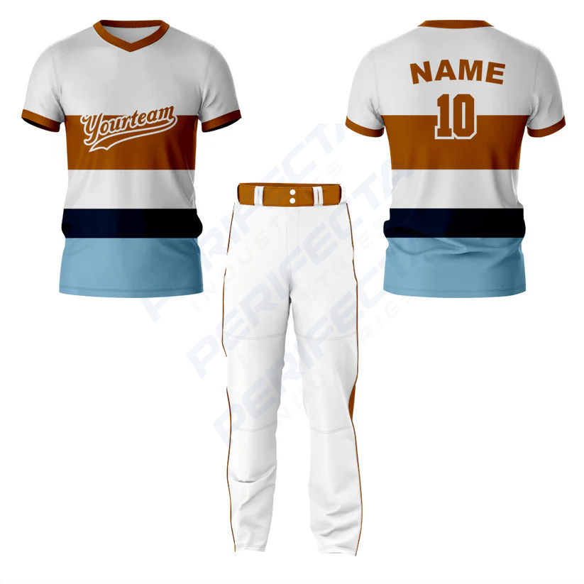 Multicolor Baseball V Neck Jersey - Image 3