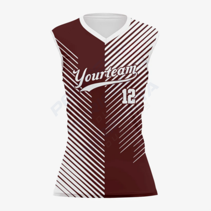 Dark Brown Custom Softball Sleeveless V Neck Uniform/Kit
