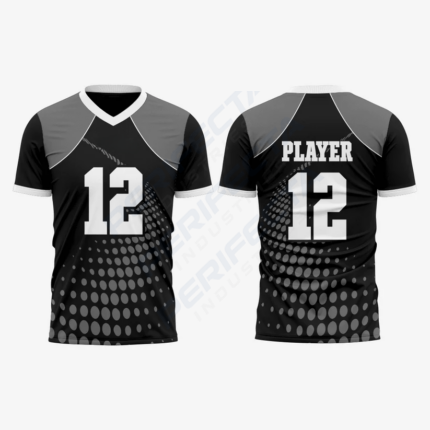 Custom Black Football Fan Jersey for Men & Women