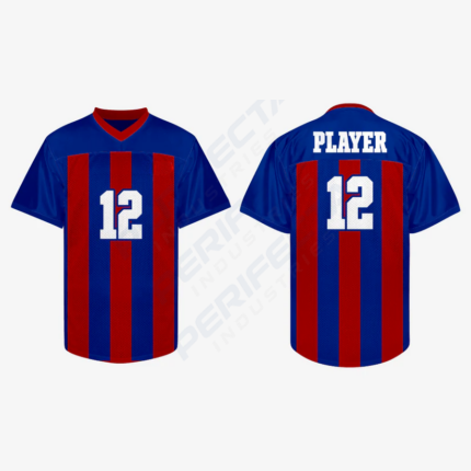 Customized Blue/Red Football Practice Jersey – Men & Women