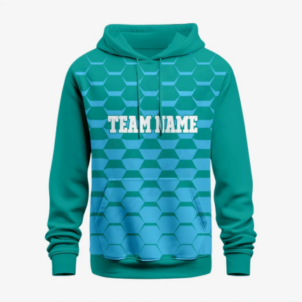 Custom Wrestling Hoodie in Bondi Blue – Athletic Fit