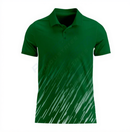 Basketball Polo Shirt in Dark Green RSBPS-0010